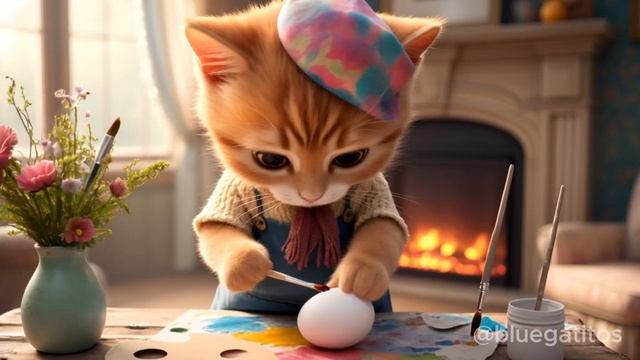 Tiny Kitten's Easter Surprise_ A Festive Adventure