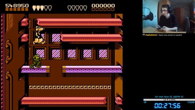 Прохождение Battletoads & Double Dragon - On Ragnarok (U) [v1.5] Стрим 3