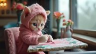 Kitten's Cozy Rainy Day _ Writing, Music, Playtime & More at Home #cat #kitten #