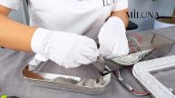люстра Светадидная с кристаллами,и с пультом (qandil led pult