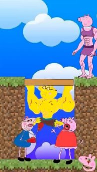 Daddy Pig helps his friends and punishes the zombie Daddy Fox.#animation #peppapig #cartoon #funny
