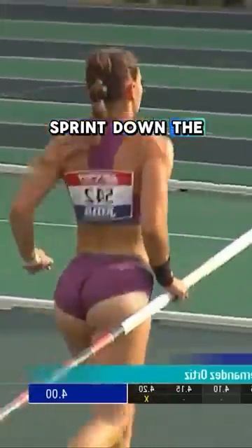 Clara Fernandez's Incredible Pole Vaulting Challenge! #PoleVault #SportsMoments