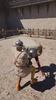 Good duels wih 2-h axe #halfsword #history #medieval