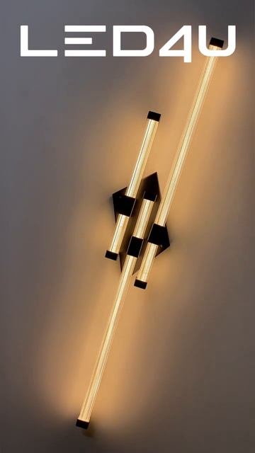 Бренд LED4U / Настенный светильник L2243-820 BK @modeluxled4u