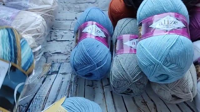Очередная посылка/распаковка/посылка от @ Хомяк Доволен/#вязание#молодой блогер#вязание на спицах#