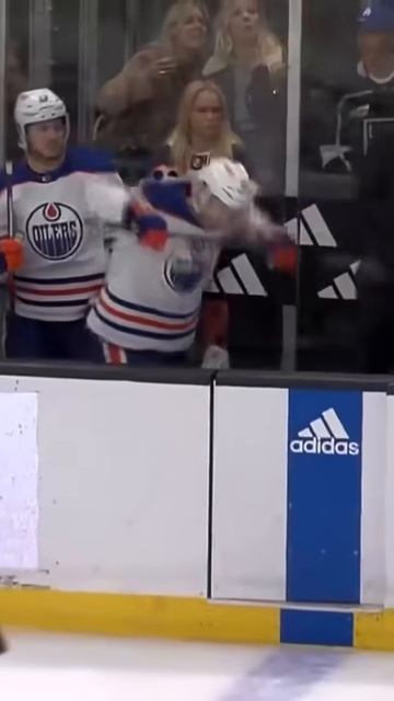 Connor McDavid MAD..BREAKS STICK