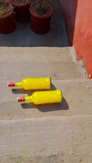 Crushing Crunchy & Soft things 🎭 Breaking glass bottles on stairs 🌈 #shorts #asmr #satisfying