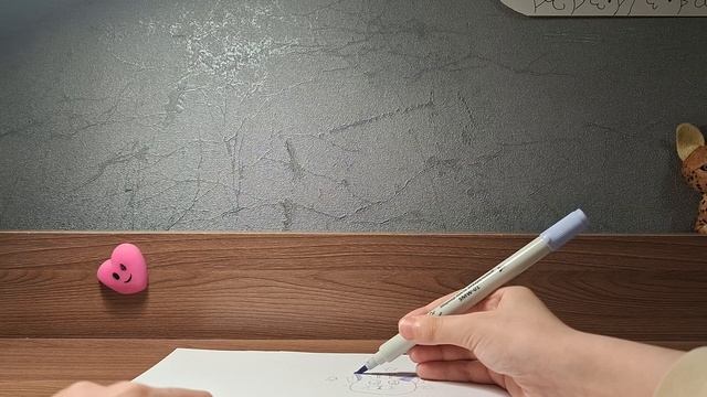 туториал по просьбе подписчицы😉 Как нарисовать котёнка(КОШ)