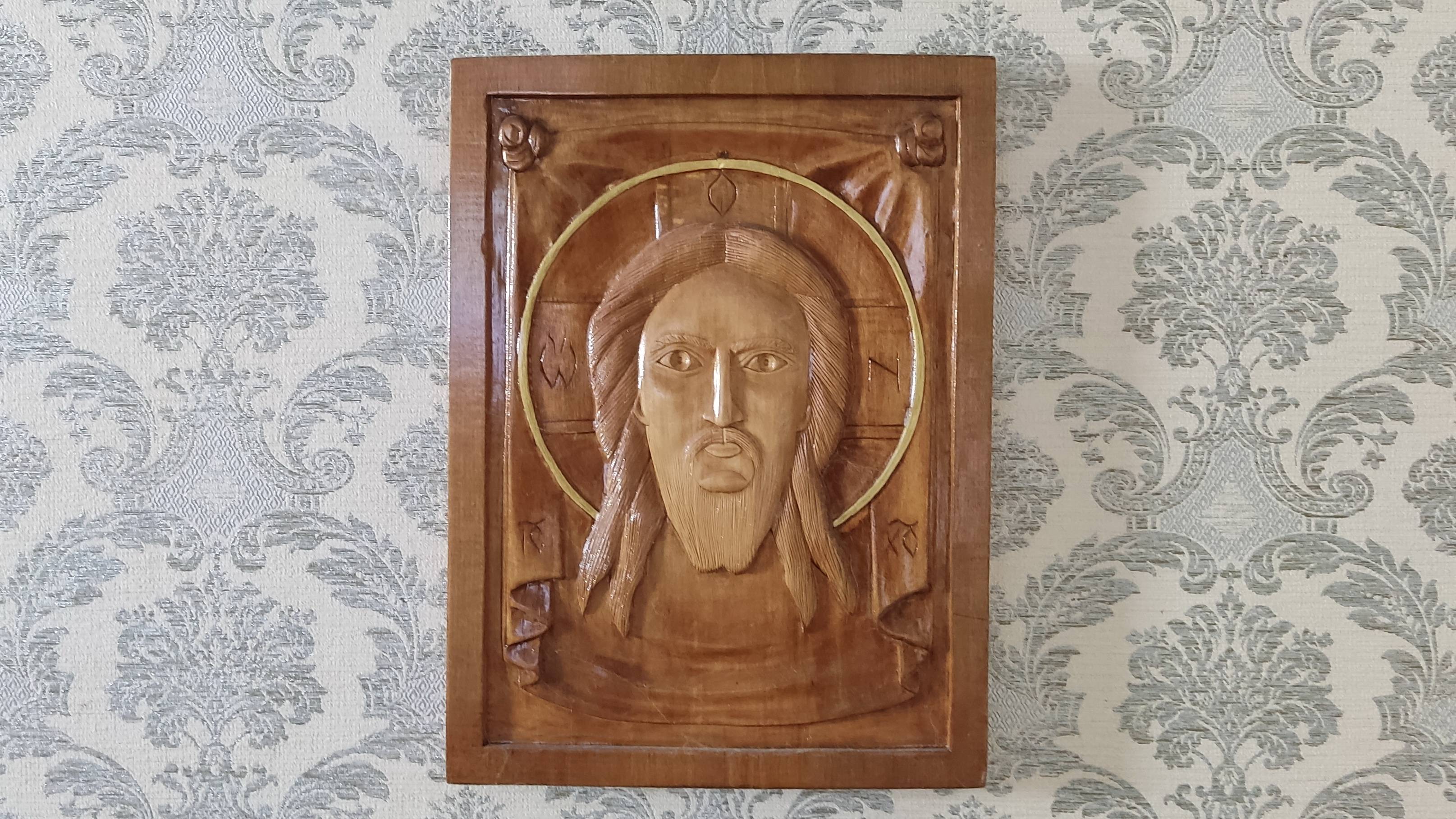 Резные иконы из дерева - Спас Нерукотворный икона