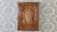 Резные иконы из дерева - Спас Нерукотворный икона