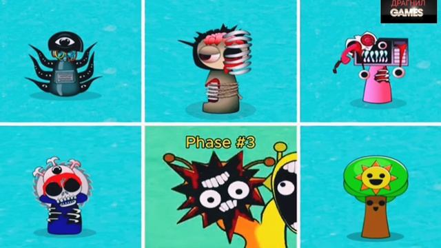 СПРУНКИ фазы! балерина капучино! Sprunki incredibox!