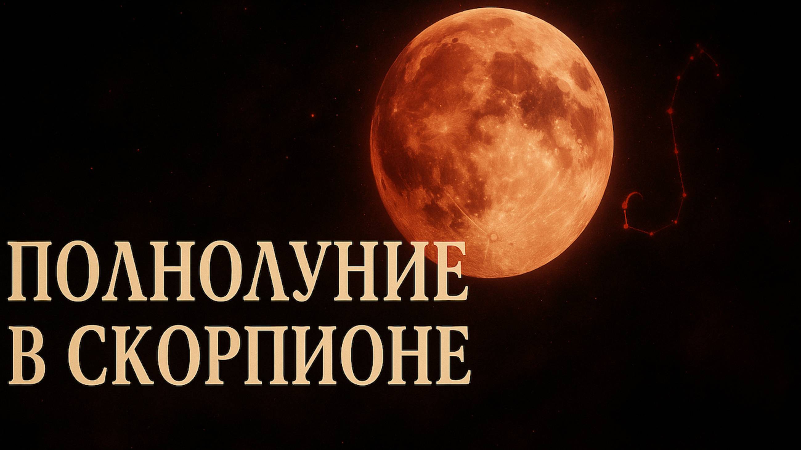 12 мая 2025 ПОЛНОЛУНИЕ В СКОРПИОНЕ