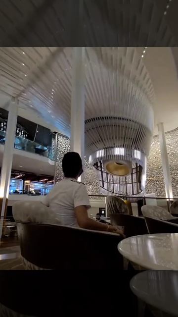 Люстра в мартини бар на лайнере Celebrity Edge