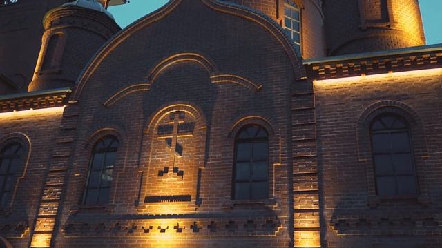 Архитектурная подсветка храма в Ачаире