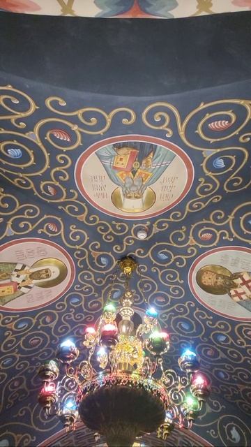 Храм святителя Спиридона Тримифунтского в Николо-Сольбинском женском монастыре вид изнутри
