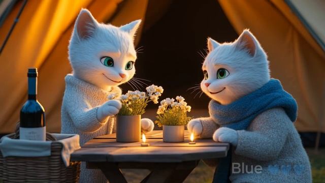 Luxury Glamping_ AI Story Cats, Love, and a Magical Night AI Cat Story