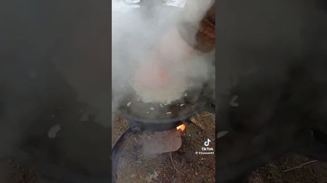 Суп с индейки в казане 🦃