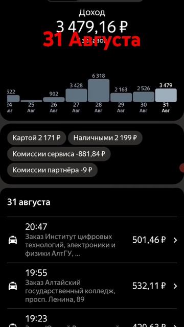 31 августа #taxi #work #barnaul