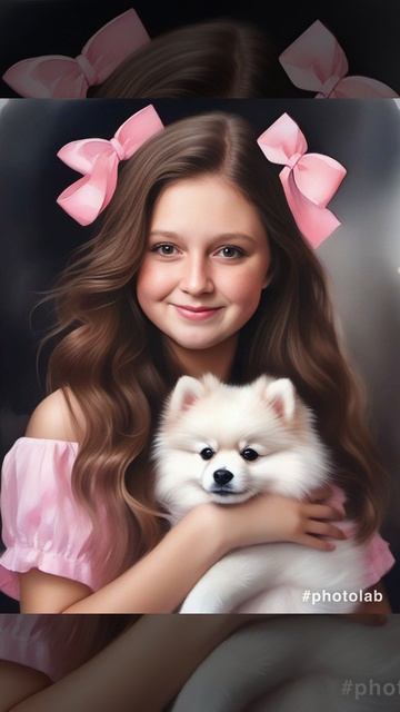 miss Ksenia👸и белый шпиц 🐈