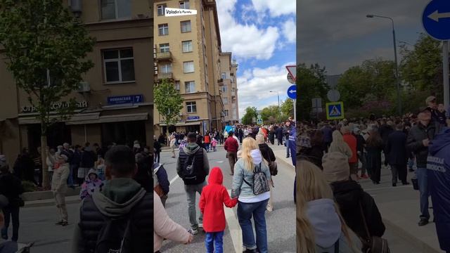 9 мая, Москва. Ожидание военной техники с парада.