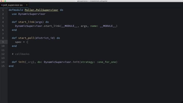 17-08 Create Supervisor for PollServer
