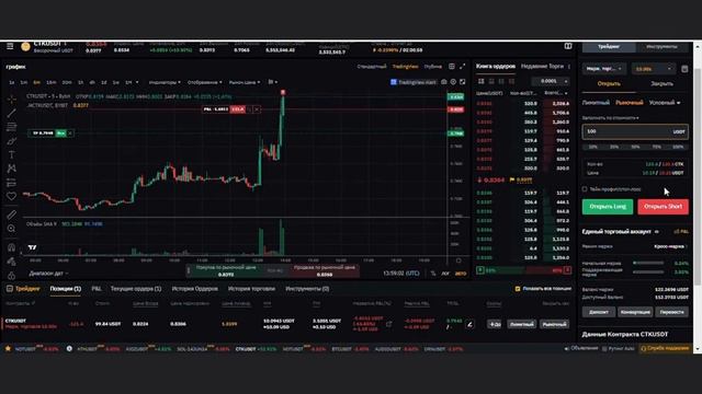CTK USDT | Bybit Бессрочные контракты 2024.06.13 16:56