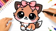 КАК НАРИСОВАТЬ ОЧАРОВАТЕЛЬНУЮ СОБАЧКУ В СТИЛЕ КАВАЙИ 🐶💗