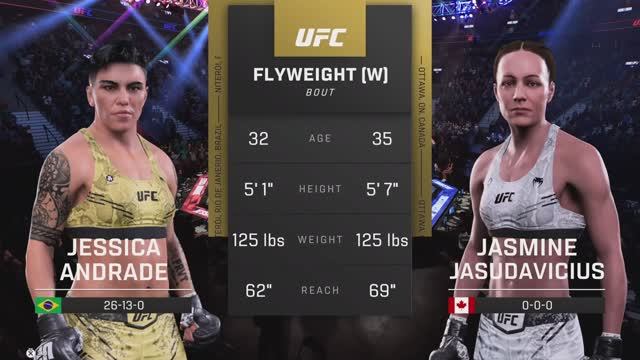 UFC 315 - ДЖЕССИКА АНДРАДЕ ПРОТИВ ЖАСМИН ДЖАСУДАВИЧИУС