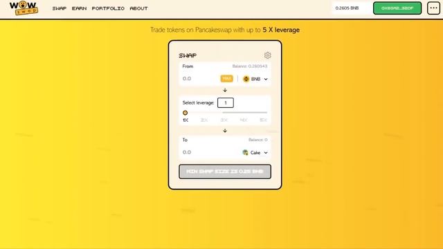 WOWSWAP -  ОБЗОР ПРОЕКТА. КРЕДИТНОЕ ПЛЕЧО НА ОБМЕН ДО 5Х