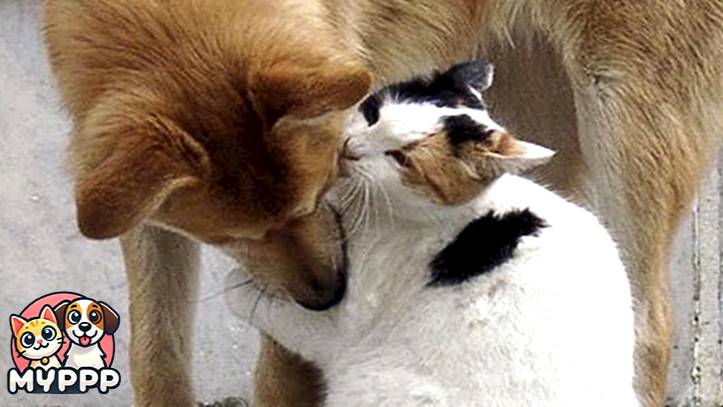 Я тебя люблю, но по-своему" — история одной дружбы🐶❤️🐱