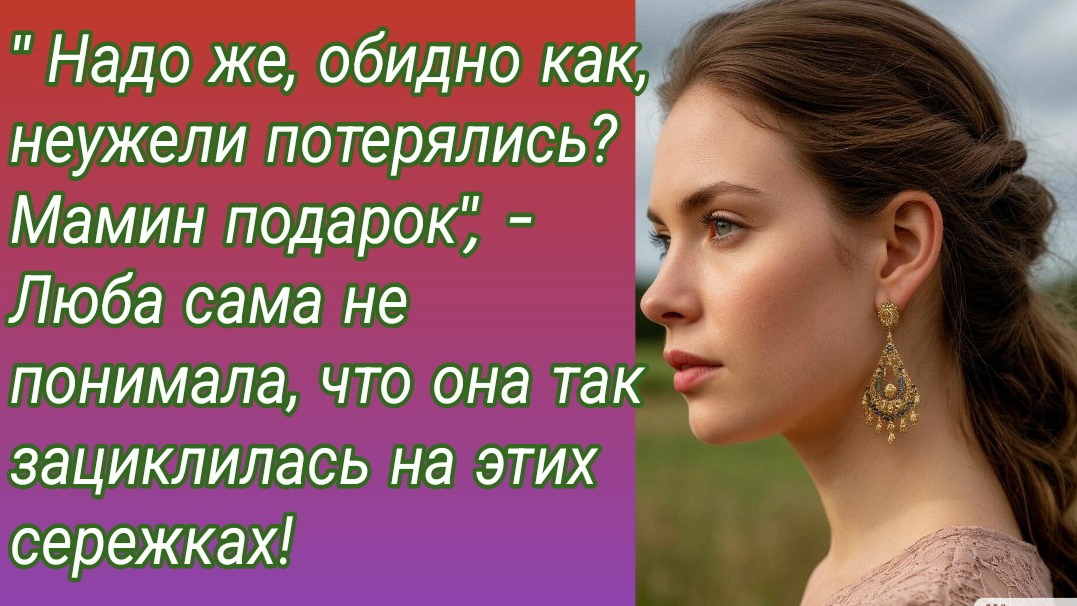 Рассказ/" Надо же, обидно как, неужели потерялись? Мамин подарок... /Жизненные истории