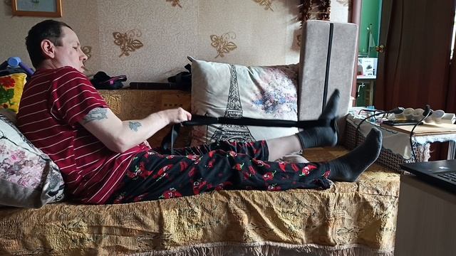 Жизнь после инсульта.Мои активные и пассивные упражнения для ноги.