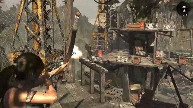 Прохождение Tomb Raider (2013) #6 - Экшон и спасение Семми.
