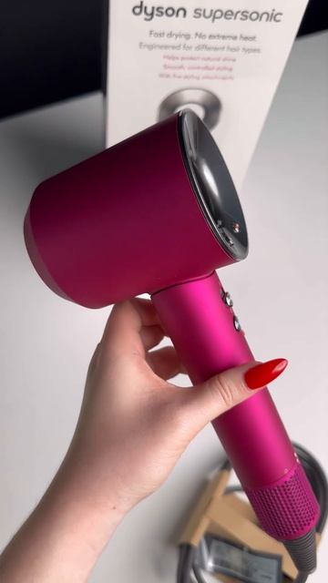 Фен для волосся Dyson Supersonic HD07 Fuchsia/Nickel #shorts