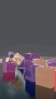 Физика 1000 кубов в Blender! 😱 #blender3d #blender