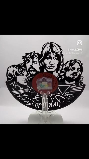 Настенные часы из виниловой пластинки “Pink Floyd”, без ф?