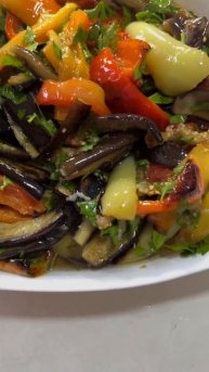 Маринованные баклажаны с перцем #рецепт #баклажанысп?