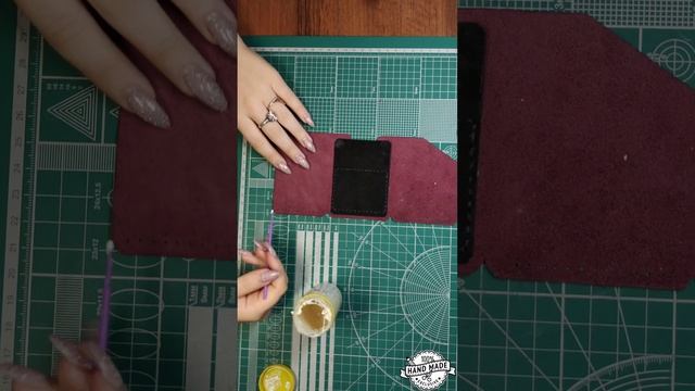Мини кошелёк из натуральной кожи. #leather #leathershorts #кожана