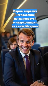 Париж выразил негодование из-за новостей о «наркотиках» на столе Макрона