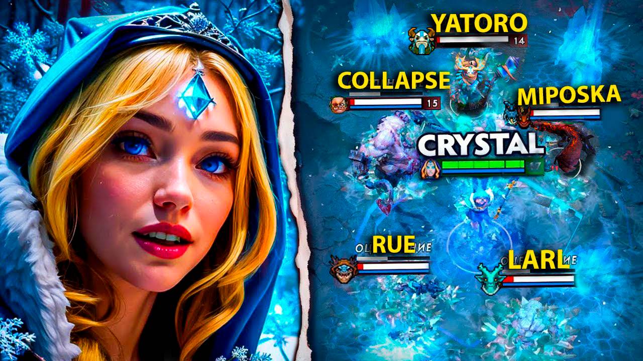 ✅ОБЗОР ИГРЫ НА CRYSTAL MAIDEN В DOTA 2🔥
