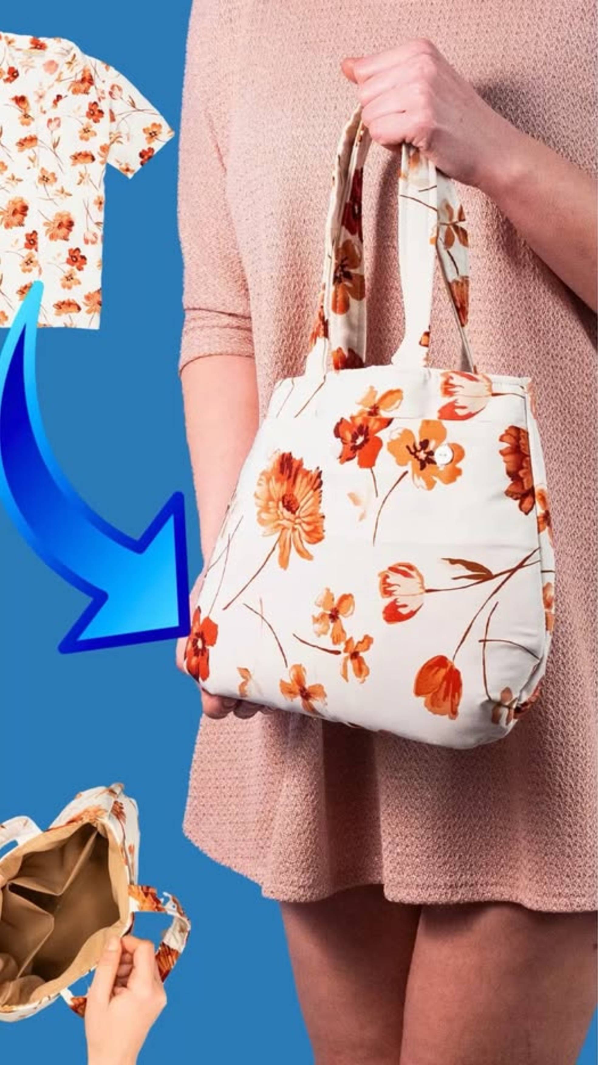 Сумочка из мужской рубашки! 👜✂️