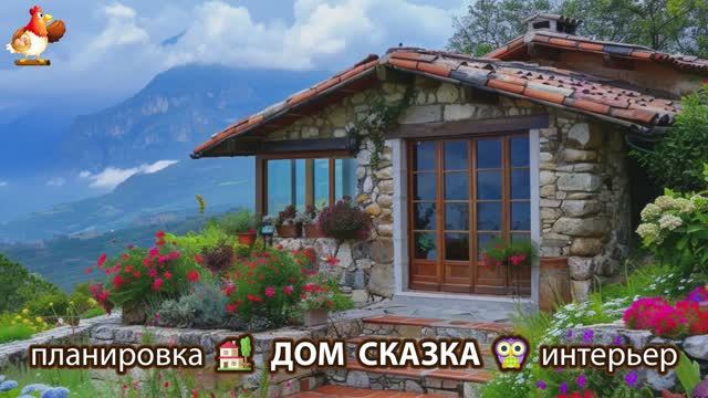 Сказочный дом мечты – 3D идея для вдохновения с планировкой и интерьером 🏡🏚️🏠 вариант (122)