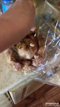 Цыпленок со специями из духовки с гарниром #shortvideo #chicken