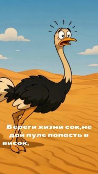 Береги жизни сок,не дай пуле попасть в висок, ,прячь голову в песок