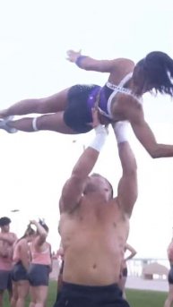 Daytona warmup🔥💪 #music #hiphop #automobile #funny #cheerlife #cheerleading #cheer #schoolsports