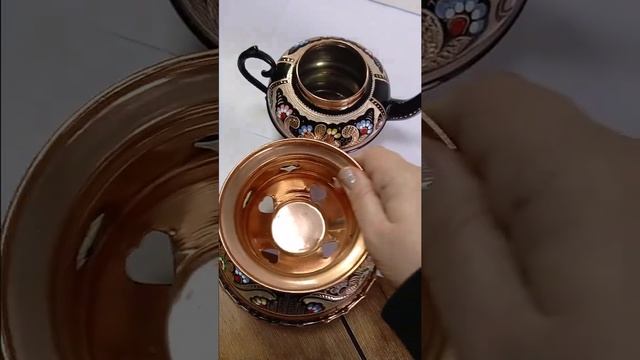 Меньший набор с чайником и свечкой