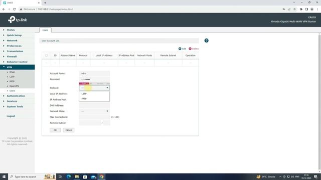 03 How to setup PPTP VPN server on tp link omada ER605 (2024)
