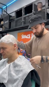 Побрили налысо!!! #barber #hairstyletutorial #haircut #hairstyle #barbershop #rap #hip