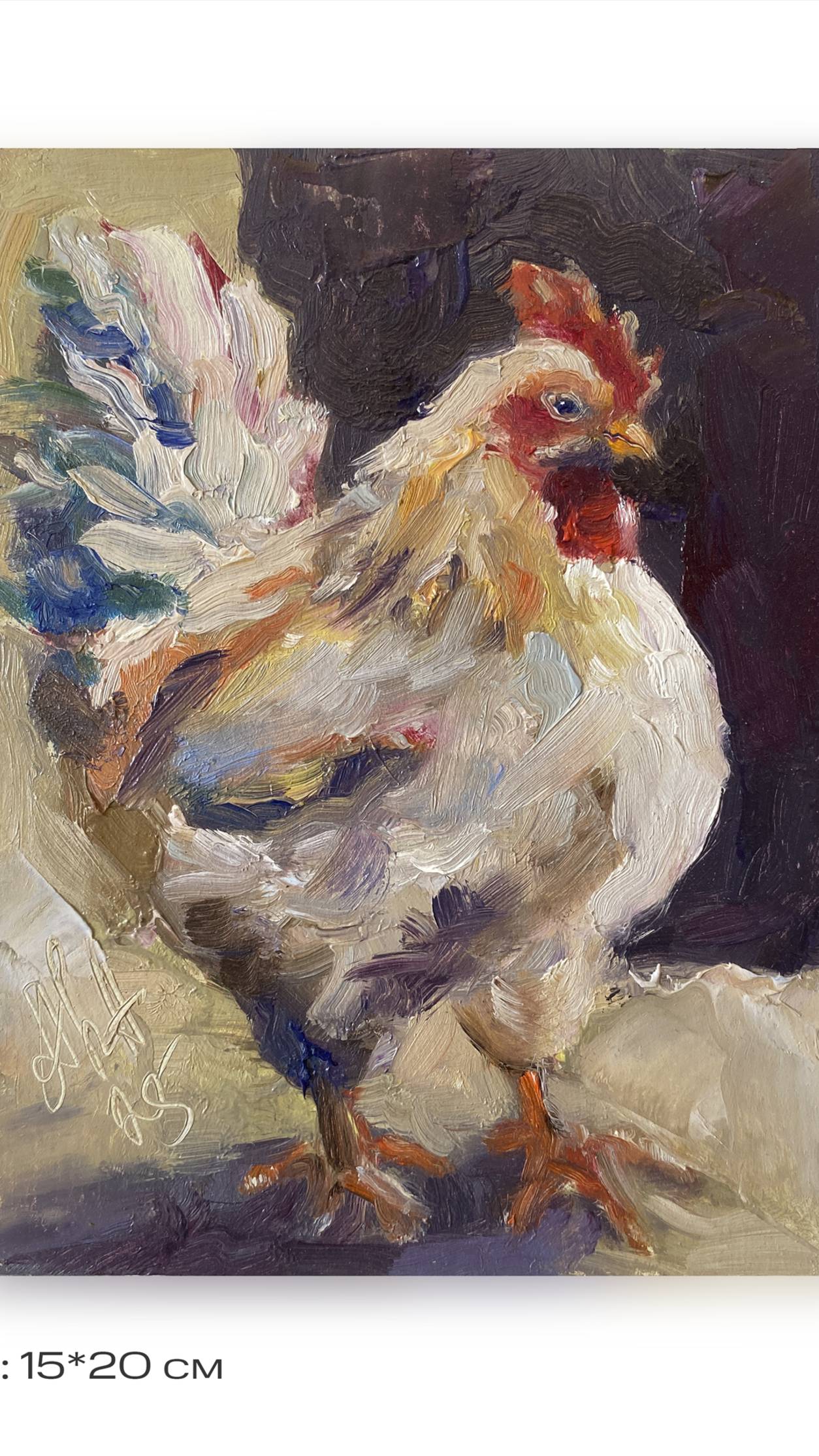 Петушки и курочки  Серия картин маслом.  #авито #картинамаслом  #artwork  #painting