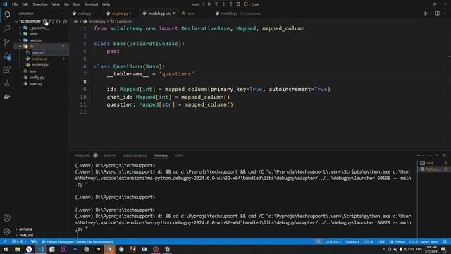 СОЗДАНИЕ ТЕЛЕГРАМ БОТА ДЛЯ ТЕХПОДДЕРЖКИ НА PYTHON (Aiogram3, S